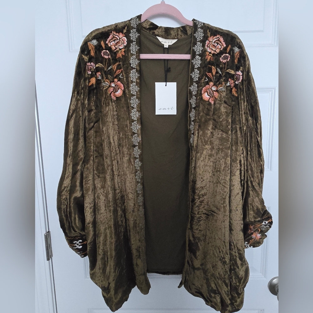 Embroidered Velvet Jacket